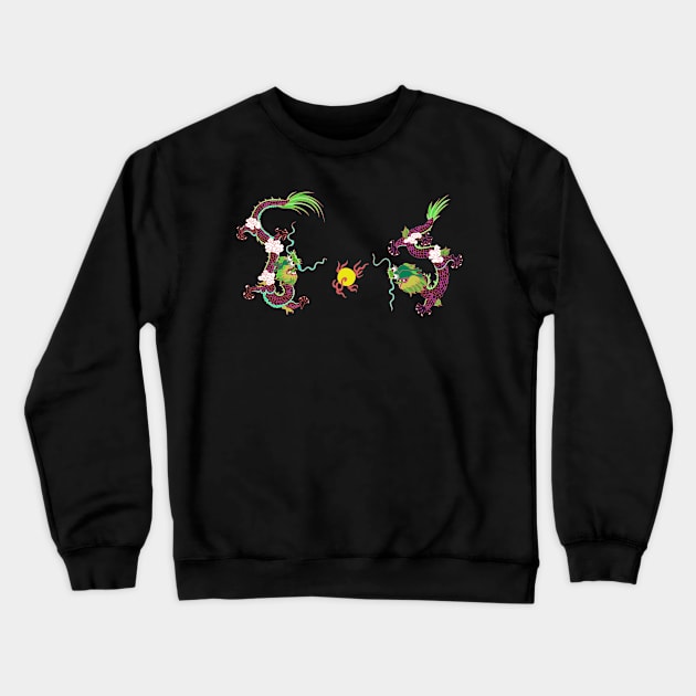 Dragon Crewneck Sweatshirt by cutequokka